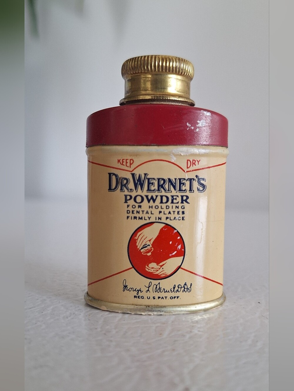 Antique sample of Dr. Wernet's powder